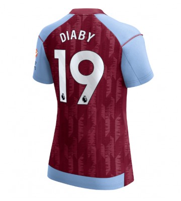 Aston Villa Moussa Diaby #19 Replika Hjemmebanetrøje Dame 2023-24 Kortærmet